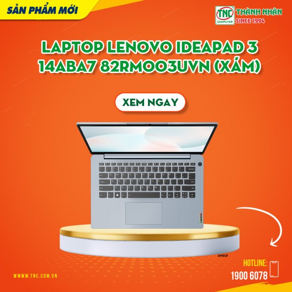 Laptop Lenovo IdeaPad 3 14ABA7 82RM003UVN (Xám)