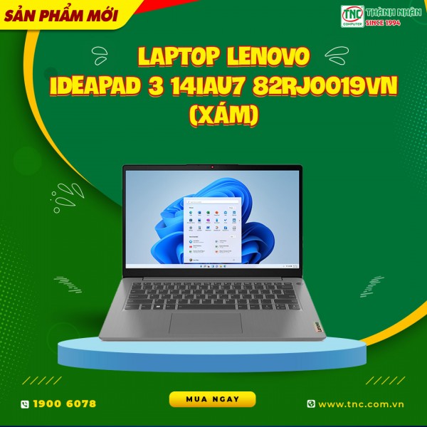 Laptop Lenovo IdeaPad 3 14IAU7 82RJ0019VN (Xám)