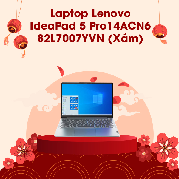 Laptop Lenovo IdeaPad 5 Pro 14ACN6 82L7007YVN (Xám)