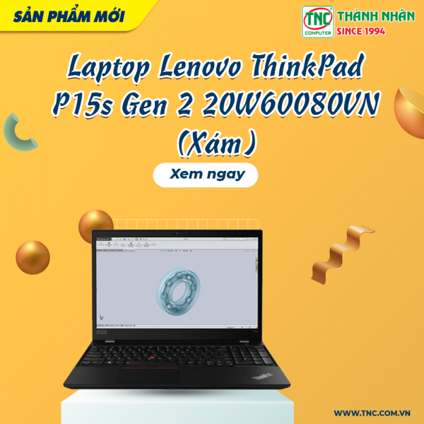  Laptop Lenovo ThinkPad P15s Gen 2 20W60080VN (Xám)