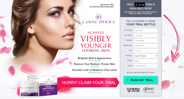Laroc Derma - Best Facial Moisturizer Available At Trial Price In Canada [Beware Website Alert]
