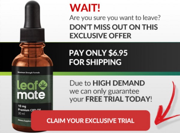Leaf Mate CBD Oil USA Reviews, Ingredients & Get Free Trials