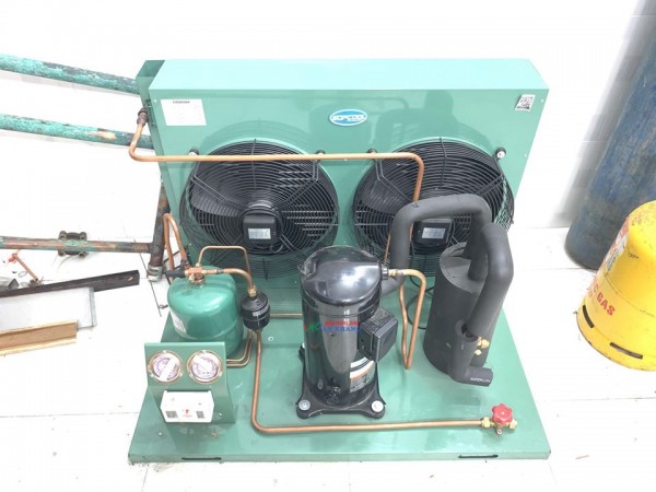 Lên cụm máy nén Copeland 6hp ZR72KC tại An Khang