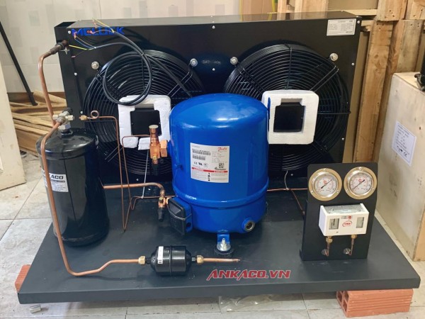 lên cụm máy nén Danfoss 8hp MT 125 tại AN KHANG