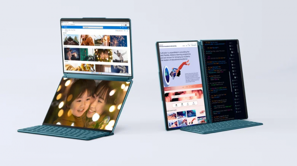 Lenovo Yoga Book 9i kết hợp hai màn hình cảm ứng OLED 4K cho trải nghiệm thú vị