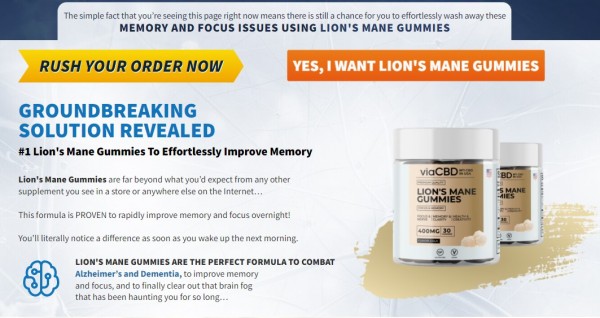 Lion's Mane Gummies [2023 UPDATED SALE](Spam Or Legit) CLICK HERE AND GET *EXCITING DEALS*!!