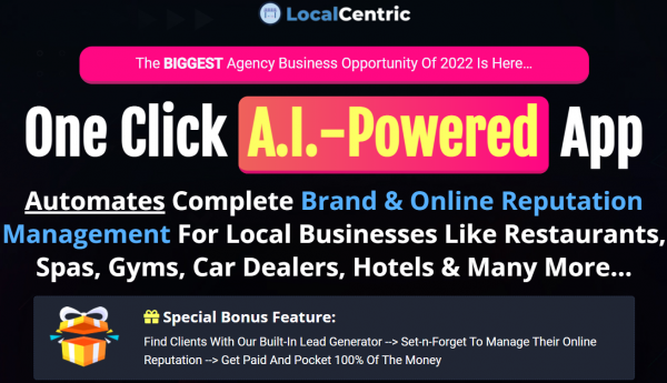 LocalCentric Review - VIP 3,000 Bonuses $1,732,034 + OTOs 1,2,3,4,5,6,7,8,9 Link Here
