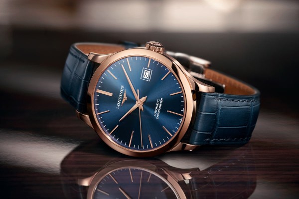 LONGINES RA MẮT PHIÊN BẢN ĐỒNG HỒ RECORD ROSE-GOLD BLUE DIAL MỚI