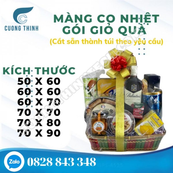 Màng co nhiệt gói giỏ quà