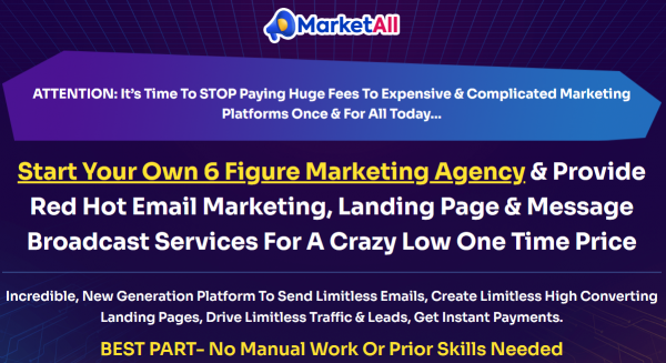 MarketAll OTO - 2022 Full 9 OTO Upsell Links + 88VIP 2,000 Bonuses Value $1,153,856