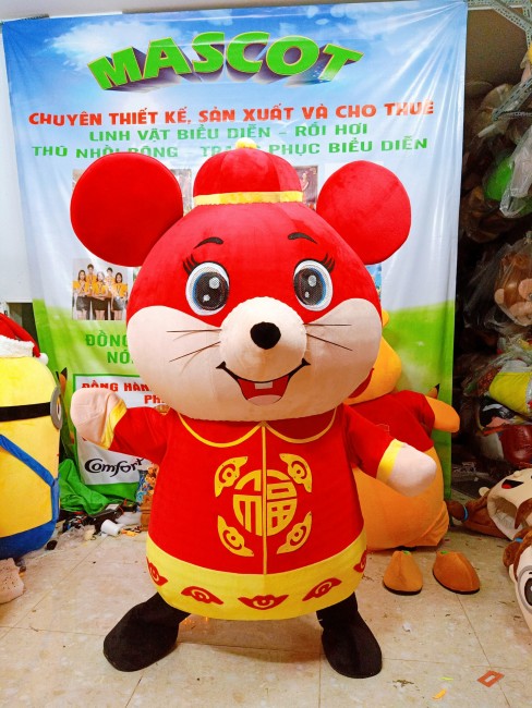 Mascot linh vật chuột năm tý