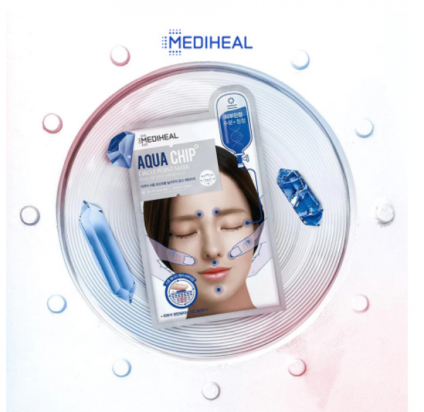 Mặt Nạ Mát Xa Bấm Huyệt Mediheal Aqua Chip Circle Point Mask