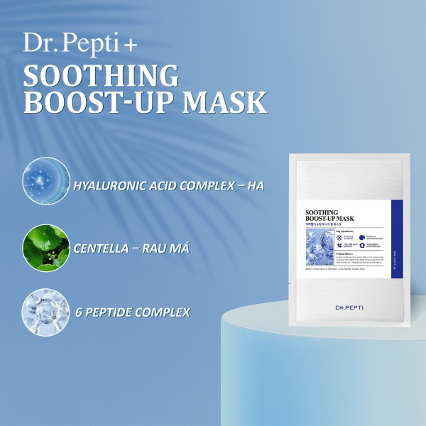Mặt nạ siêu cấp ẩm Dr. Pepti soothing boost-up mask cho làn da ẩm mượt trắng mịn