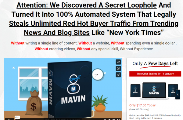 Mavin Review – 88VIP 3,000 Bonuses $1,732,034 + OTO 1,2,3,4,5,6,7,8,9,10 Link Here