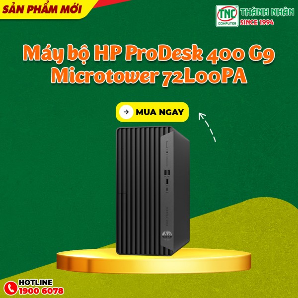 Máy bộ HP ProDesk 400 G9 Microtower 72L00PA