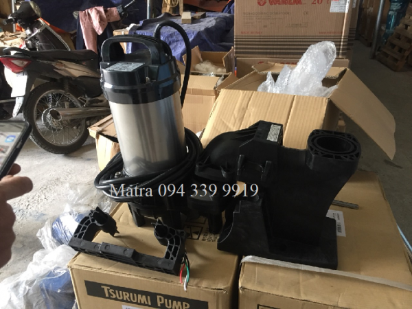 Máy bơm nước thải có chắn rác TSURUMI 50PN2.4 hàng Nhật - Hotline 094 339 9919