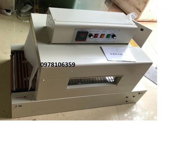 Máy cắt dán màng co hộp, máy rút màng co hộp thực phẩm