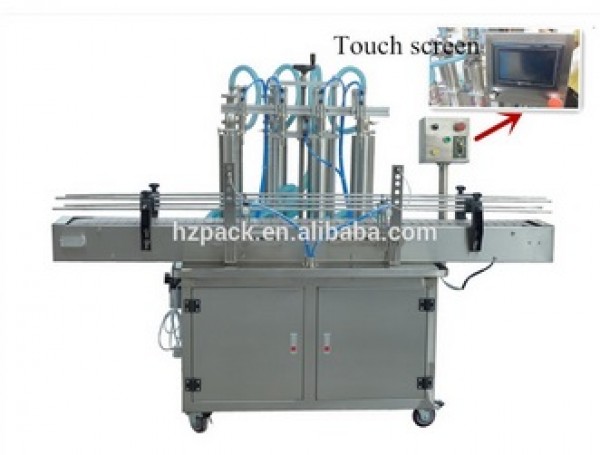 máy chiết rót dịch lỏng 6 vòi, máy chiết rót kem mỹ phẩm 6 vòi