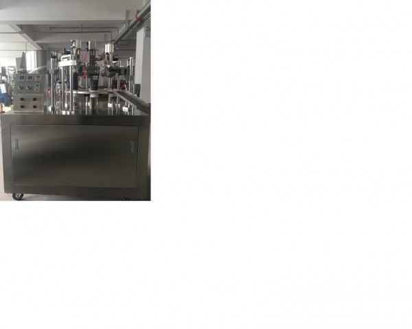 Máy chiết rót và dán đáy tuýp dầu nhớt, máy dán tuýp mỹ phẩm, máy dán tuýp sữa rửa mặt