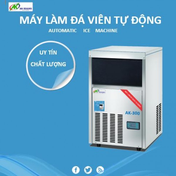  Máy đá viên cho văn phòng, gia đình khối lượng 140kg/24h