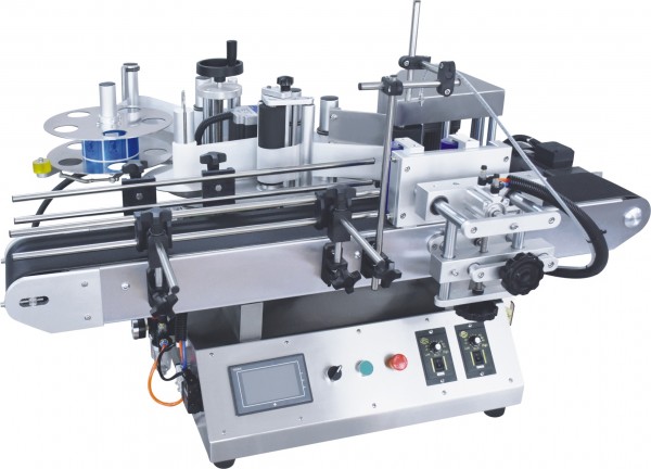 máy dán nhãn hũ yến tự động, máy dán nhãn chai thuốc tự động TRLM-120B