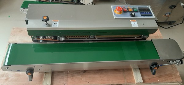 Máy hàn miệng túi liên tục, máy dán bao nilon, máy ép miệng túi PP, PA, PE nilon liên tục