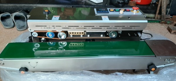 Máy hàn miệng túi PE, máy hàn túi liên tục, máy ép miệng bao PE, bao nilon FR-1100C