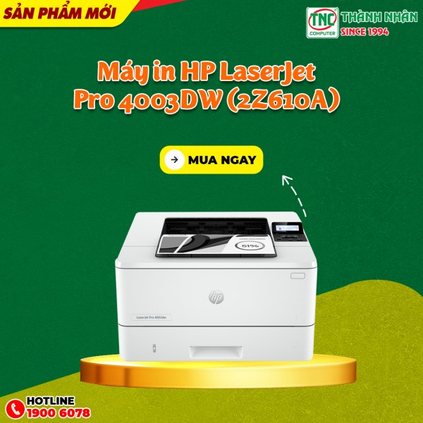 Máy in HP LaserJet Pro 4003DW (2Z610A)