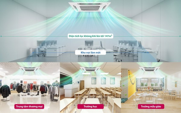 Máy lạnh âm trần LG thi công lắp đặt giá tốt nhất miền Nam