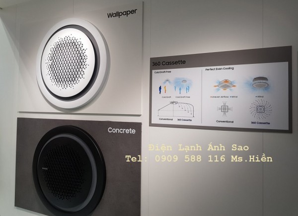 Máy lạnh âm trần Samsung - Cassette tròn 360 - Inverter R410A
