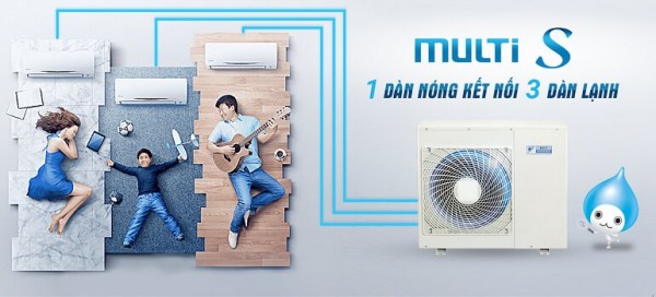 Máy lạnh multi 2 dàn lạnh thương hiệu cao cấp giá rẻ