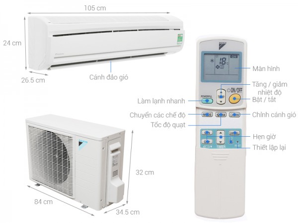 Máy lạnh treo tường FTF bền bỉ theo thời gian
