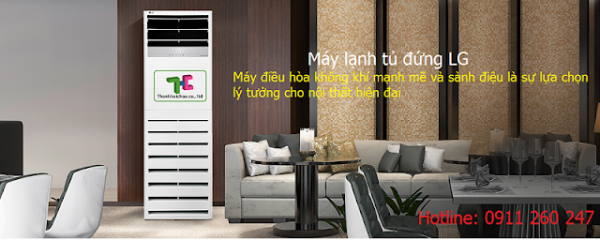 Máy lạnh tủ đứng LG 5HP APUQ48GT3E3 inverter, Nk Thái Lan - Giá rẻ tại Thanh Hải Châu