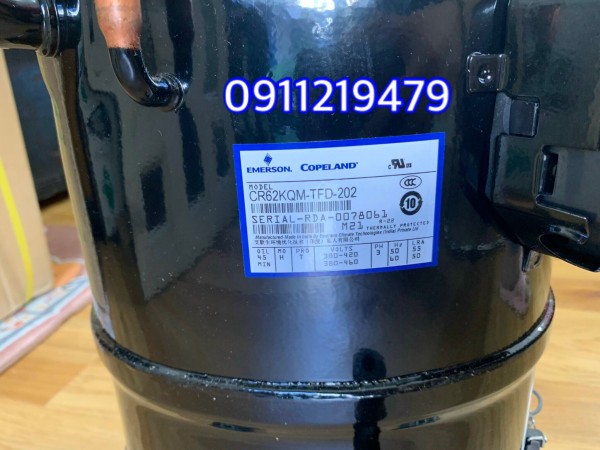 máy nén Copeland piston 5HP gas R22 CR62KQM-TFD