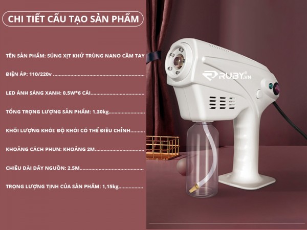 MÁY PHUN KHỬ TRÙNG NANO CẦM TAY CHẤT LƯỢNG