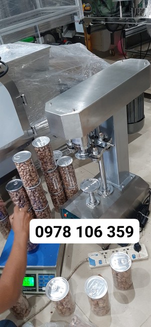 Máy siết nắp chai thủy tinh, máy đóng nắp chai rượu, máy viền mí chai pet/ đồ ăn vặt