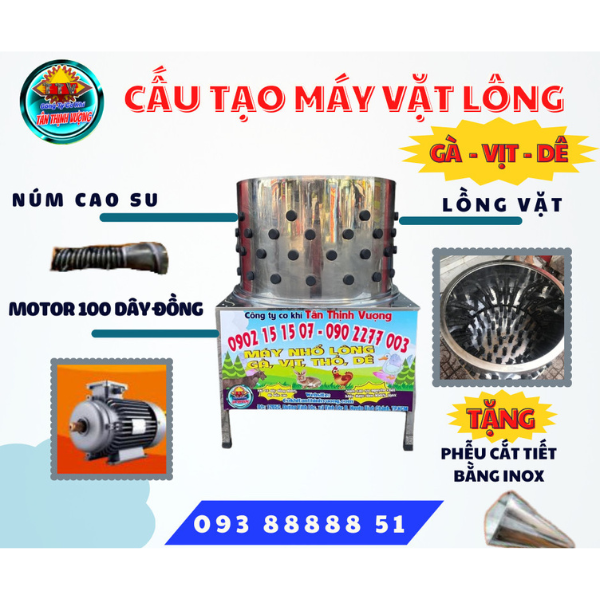 Máy Vặt Lông Đường Kính 65cm