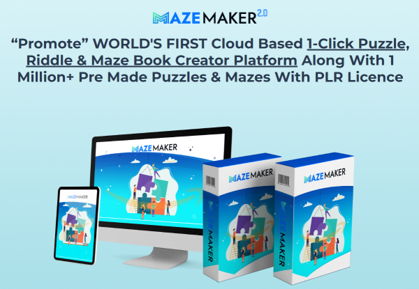 MazeMaker 2.0 OTO 1 to 6 OTOs Bundle Coupon + 88VIP 2,000 Bonuses Upsell