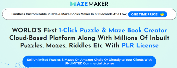 MazeMaker Software App OTO 1 to 5 OTOs Links + Bonuses Upsell Maze Maker Software App>>>