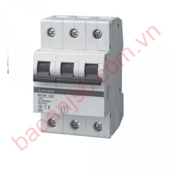 MCB Mitsubishi BH-D10 3P series  BH-D10 1P 63A 10kA