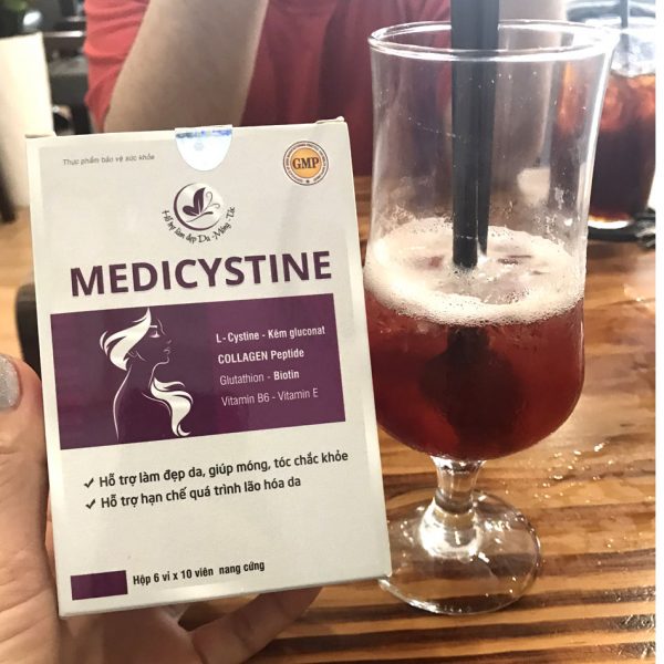MEDICYSTINE- Viên uống đẹp da, chống lão hoá, hỗ trợ điều trị rụng tóc, sáng da
