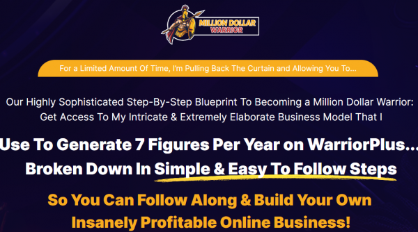 Million Dollar Warrior Review – 1st to 5th All 5 OTOs Details Here + 88VIP 3,000 Bonuses