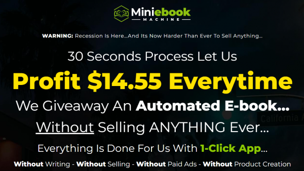 MiniEbook Machine OTO - 1st to 9th All 9 OTOs Details Here + 88VIP 2,000 Bonuses