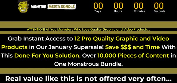 Monster Media Bundle OTO Upsell 1 to 5 OTOs Links Here + VIP 3,000 Bonuses Review