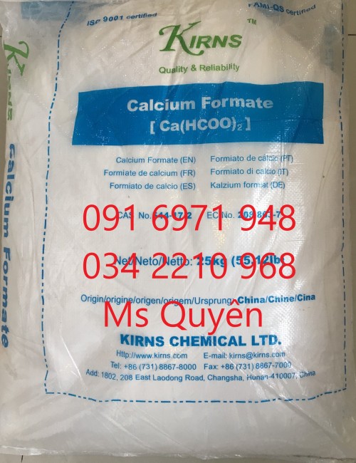Mua bán sỉ canxi formate 98%, Ca(HCOO)2 