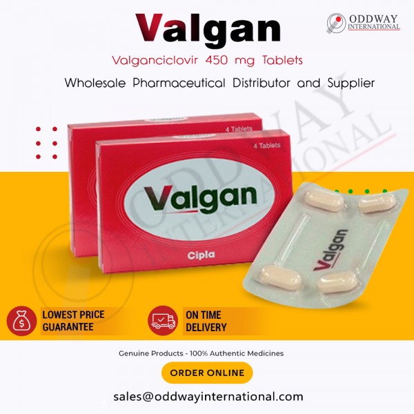 Mua Valgan 450mg Tablet trực tuyến với giá bán buôn