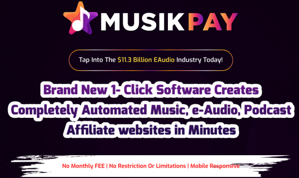 MusikPay OTO 1 to 4 OTOs Bundle Coupon + 88VIP 3,000 Bonuses Upsell