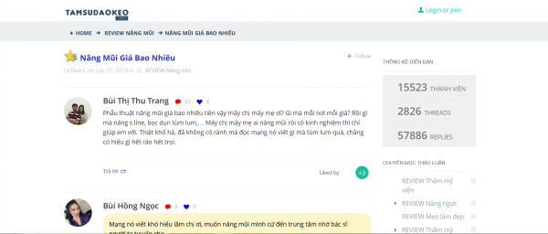 Nâng mũi giá bao nhiêu tại HCM