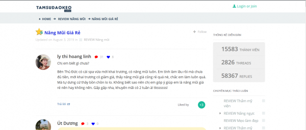 Nâng mũi giá rẻ tại BVTM NMH