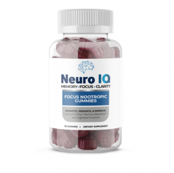 NeuroIQ Focus Nootropic Gummies - Stimulates Focus, Memory, Mental Energy & Overall Brain Health